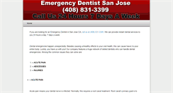 Desktop Screenshot of emergencydentistsanjoseca.com